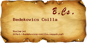 Bedekovics Csilla névjegykártya
